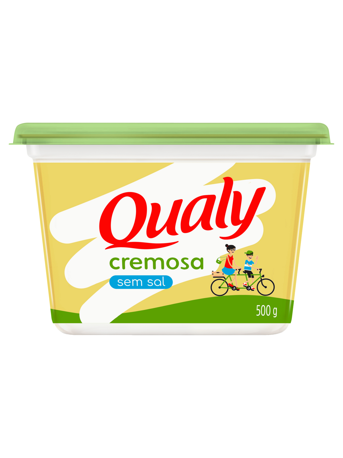 7893000383005 Margarina Cremosa S/Sal Qualy Pote 500G - Imagem 1