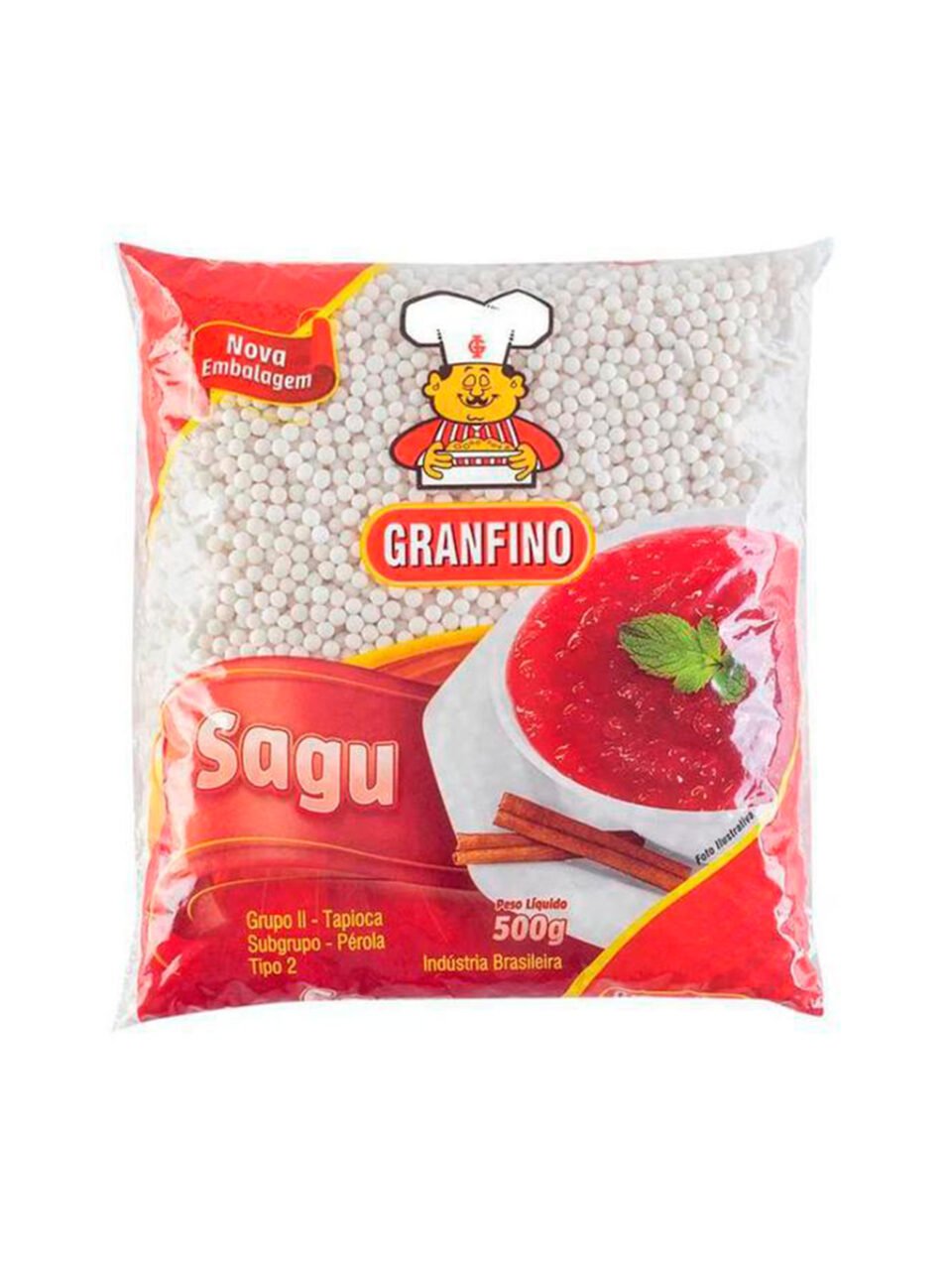 Sagu Granfino Prata 500G ybamaarket Sagu Granfino Prata 500G - Imagem 1